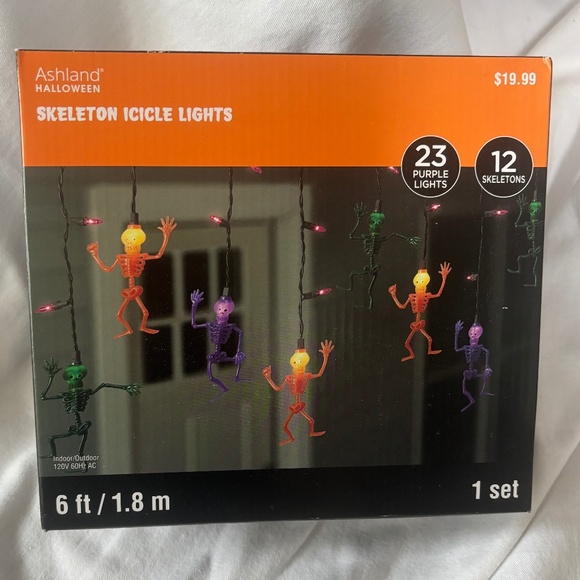 Skeleton Icicle Lights Multi Color - Picture 1 of 5